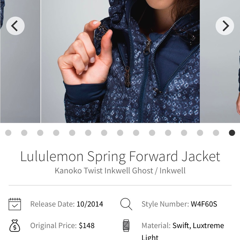 Lululemon Spring Forward Jacket Inkwell 4 - Picture 6 of 8